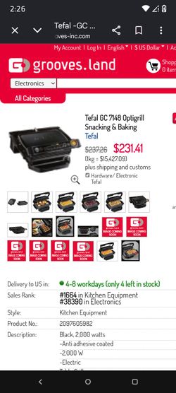 Tflac OptiGrill