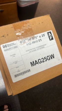Magnetic white sheeting roll MAG25GW