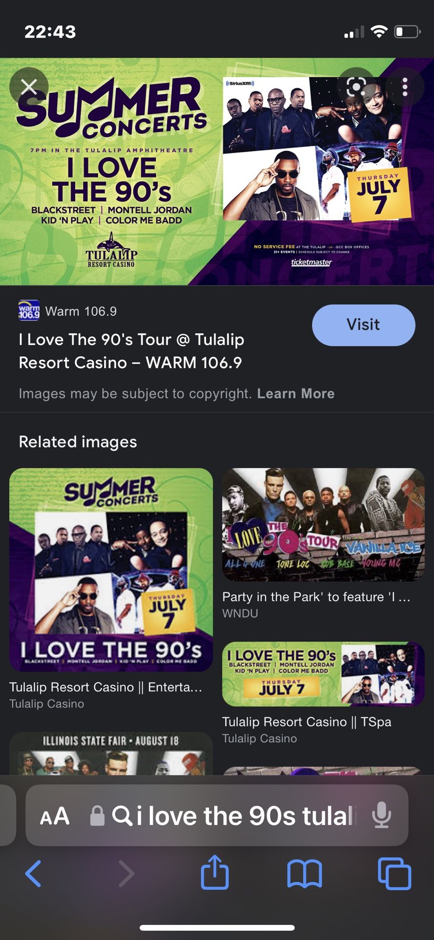I Love The 90s Summer Concert Tickets
