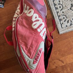 Wilson Red Tennis Bag