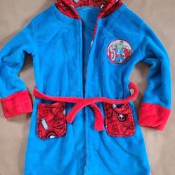 Marvel Avengers Captain America-themed hooded bathrobe