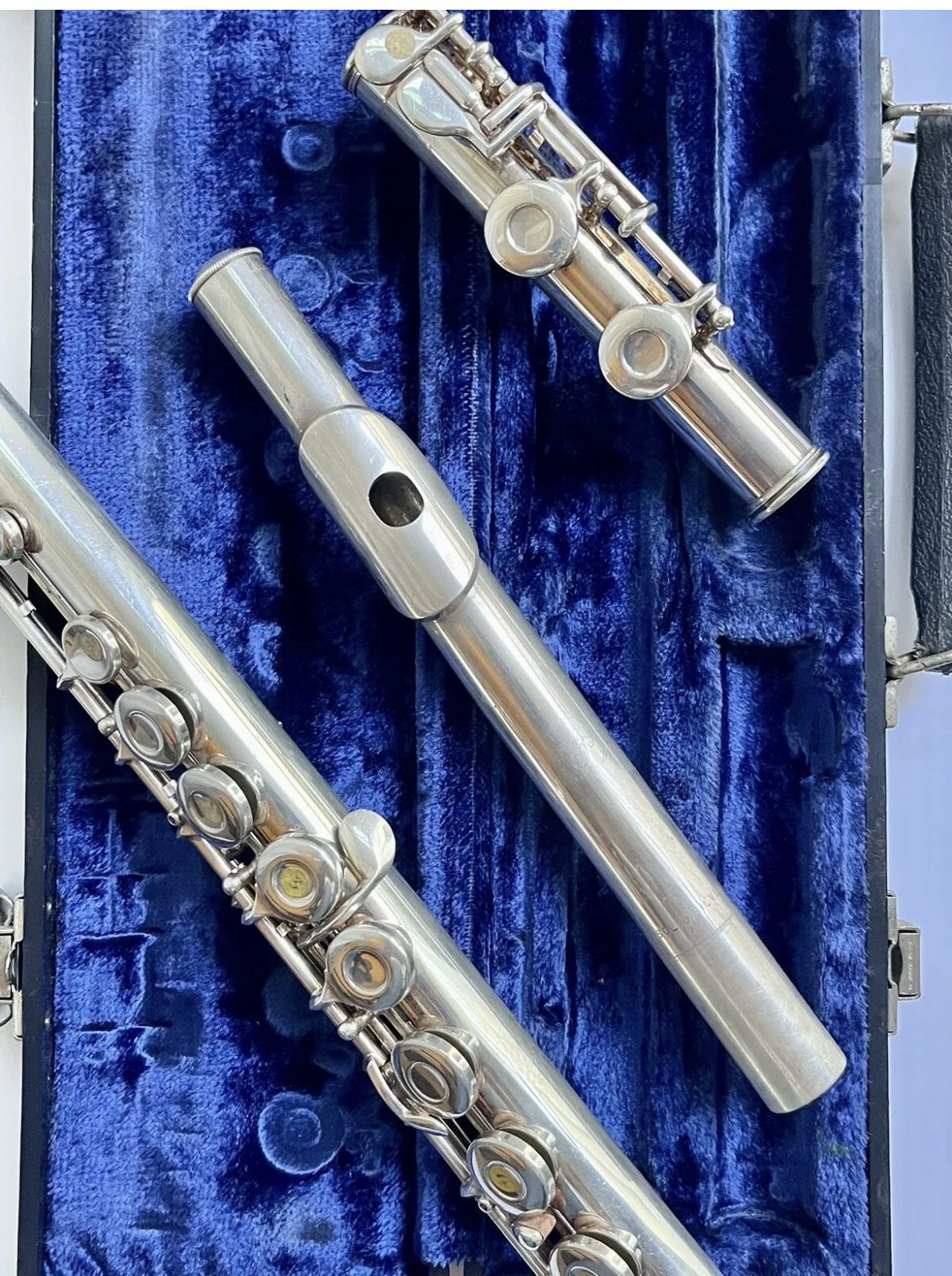 GEMEINHARDT FLUTE M2 SOLID SILVER FLUTE C7397 1 ELKHART, IND. for