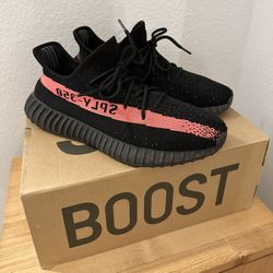 Cherry Red Yeezy 350 V2 Size 9.5