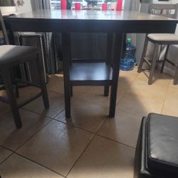 High Table With Chairs