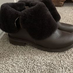 Waterproof Fur Espresso Boots
