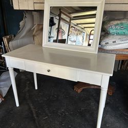 Vanity, Large Table & Mirror 