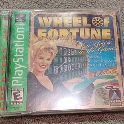 Wheel Of Fortune Playstation 1 Video Vanna White Puzzel Game 