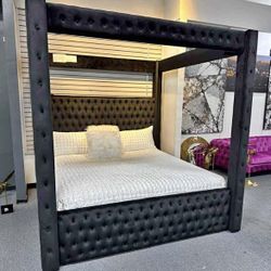 New In Box King Bed Frame With Mattress(Read Description Below)