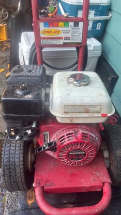 Pro jet power washer Honda gx200engine  6.5.   Horse power2700 psi cat pump