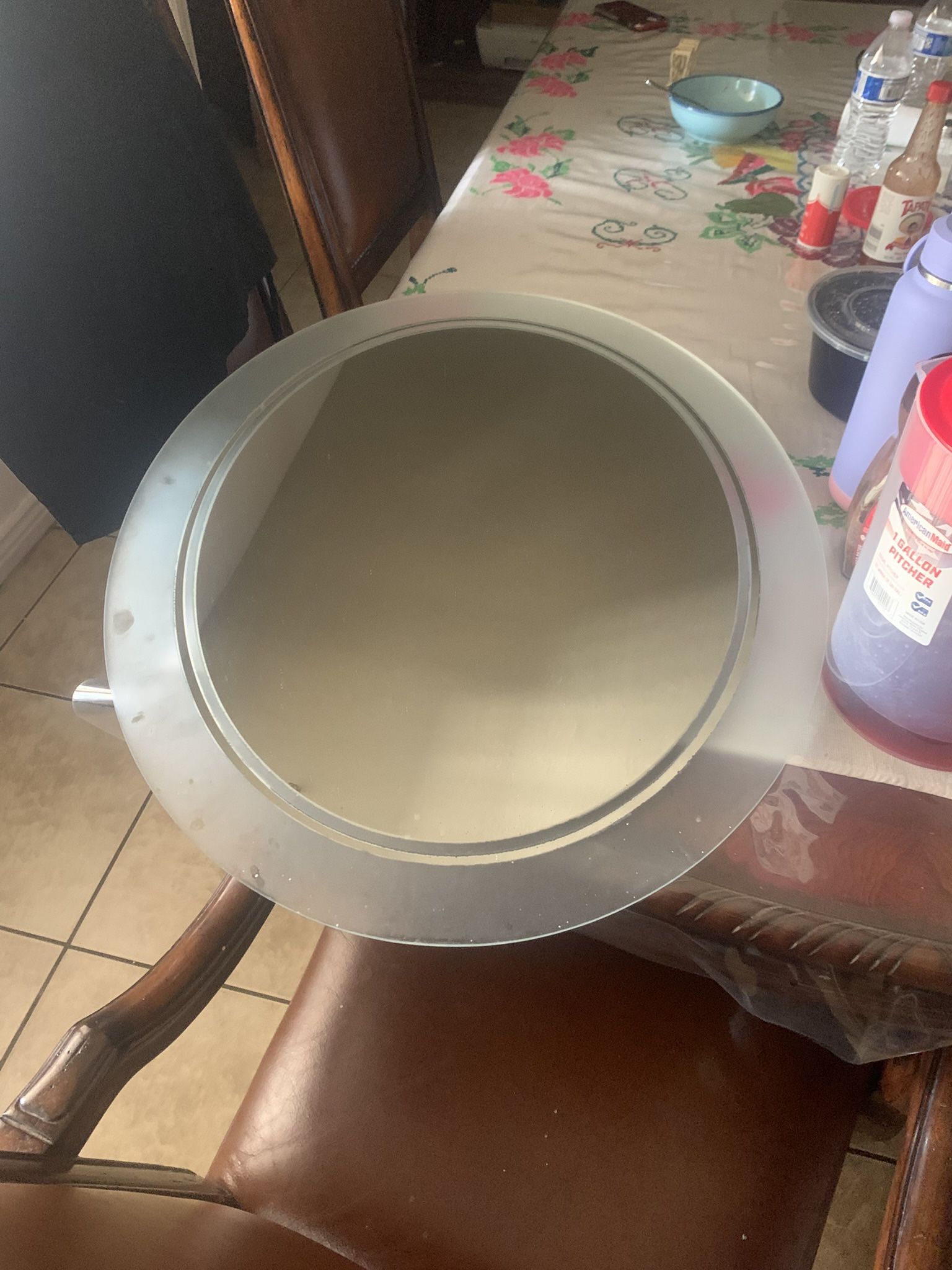 Two Beautiful Nice Sliver Metal Mirror Available