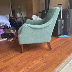 Teal Mid Century Chair