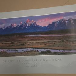 Grand Teton National Park "Crane Flats" by Gary Crandall 18"x36" Poster