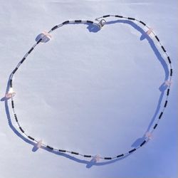 Rose Quartz Crystal Necklace
