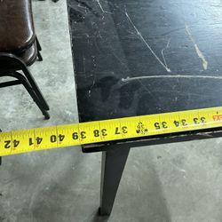 Black Wooden Table 