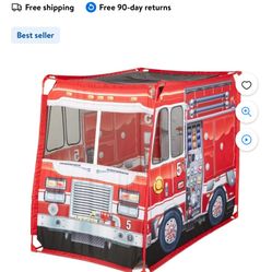 Kids Fire truck Play Tent