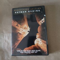 Batman Begins DVD in a widescreen edition.