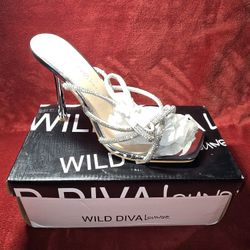 Silver Wild Diva Lounge Heels 
