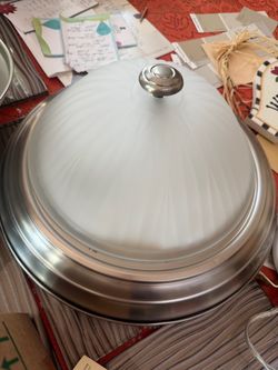 13” Silver Ceiling Light Fixture