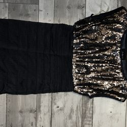 super cute size small black and sequin dress orom evening sexy cute 