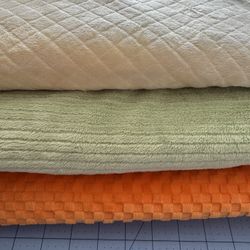 Assorted Minky Fabric 4+yards Pre washed 