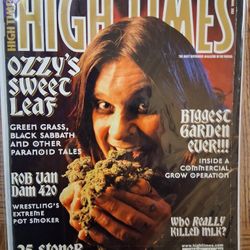 Ozzy High Times Magazine From 1999
