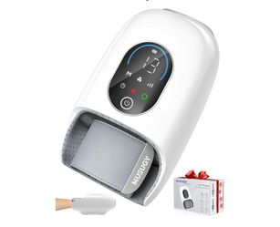 Hand Massager with Heat and Compression : Full Hand and Wrist Comfort Massage - 6 Modes & 6 Intensity with Touchscreen Control - for Daily Relaxation