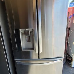 LG Counter Depth Stainless Steel French Door Refrigerator Makes Ice NON Working Dispenser 