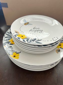 Bee printed plates
