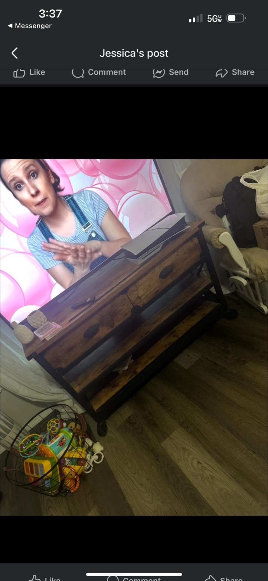 Entertainment Center, End Table And Coffee Table $80