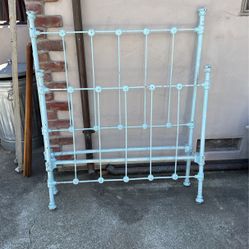 Antique Steel Bed Frame-Twin