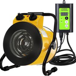 Greenhouse Heater with Digtal Thermostat, Grow Tent Heaters