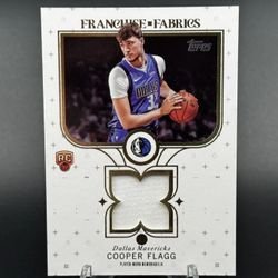 Cooper Flagg 2025-26 Topps Basketball Franchise Fabrics Game Worn Patch Rookie