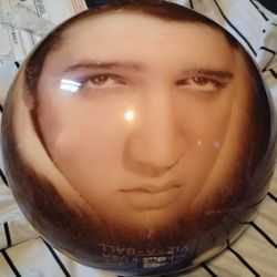 ELVIS PRESLEY VIZ-A-BALL VINTAGE BOWLING BALL (Collectable)