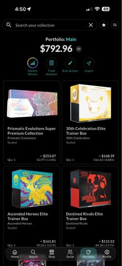 Pokemon ETB’s and Prismatic SPC