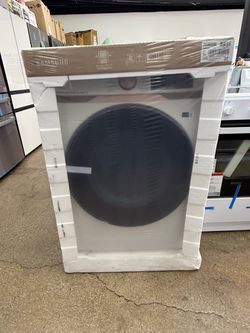 Brand new Samsung 7.5 cu. ft. Vented Smart Gas Dryer in Ivory Beige with Steam Sanitize+ and Sensor Dry