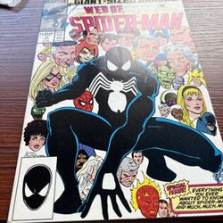 Marvel Web of Spider-Man Giant-Size Annual #3 Comic Book 1987 Black Suit