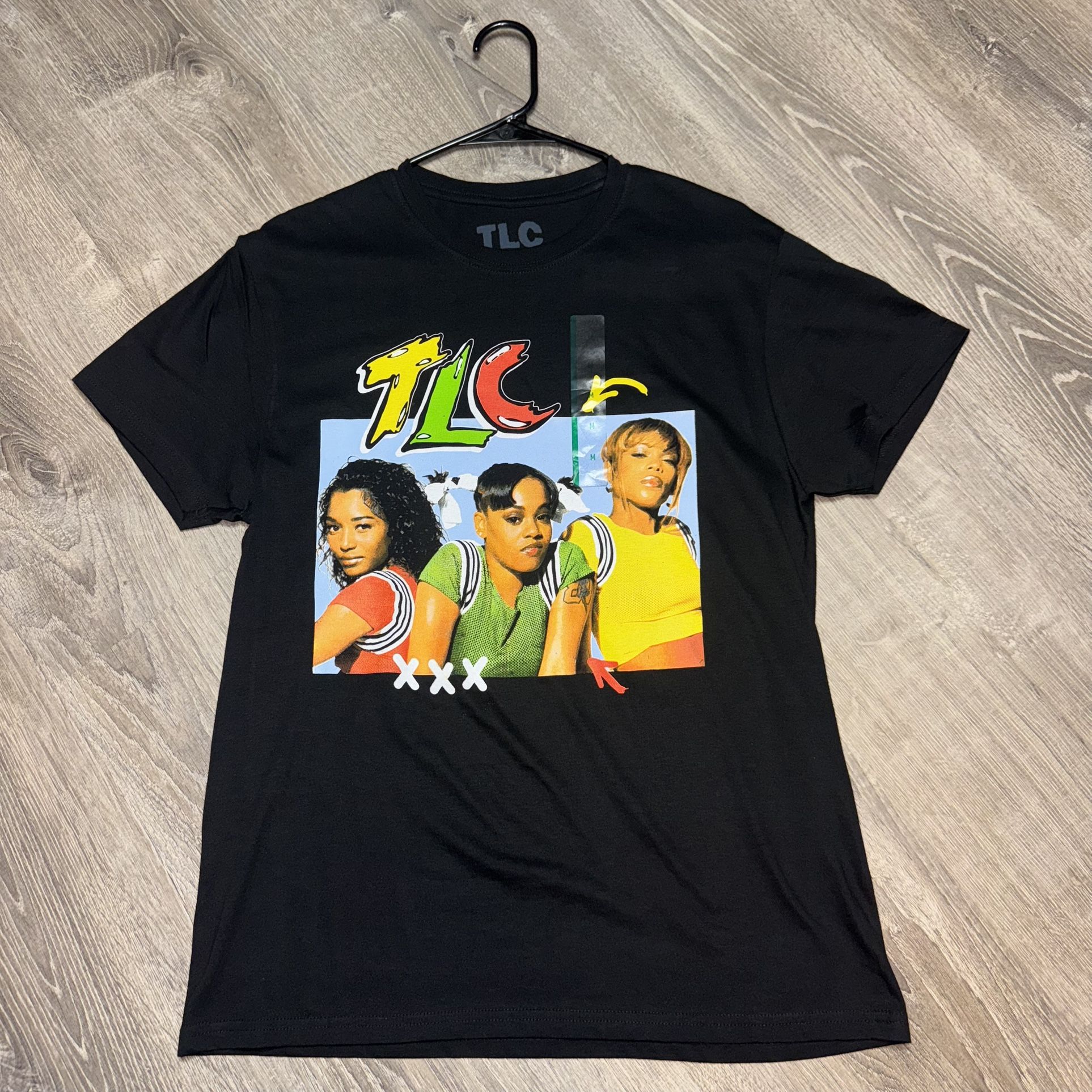TLC Retro Graphic Tee – 90s R&B Music Shirt Size M Black New w/ Tag 🎶🔥