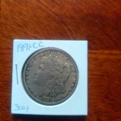 1891 CC Silver Dollar 