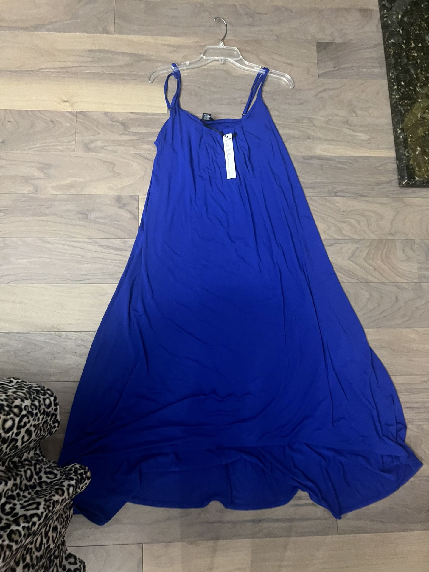 New Nicole Miller Dress NWT Size XL Blue