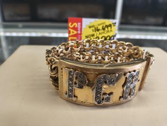 14k10k solid gold bracelet 145.1 grams 9 inches