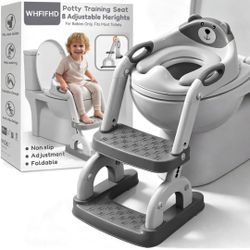 Potty Training Seat with Step Stool 8 Height Settings