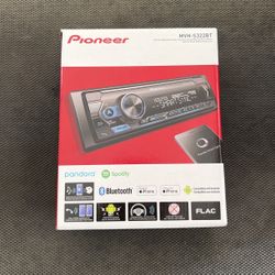 Pioneer Single Din Radio Digital Media Receiver With Bluetooth USB