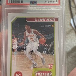 🏀 De’Andre Hunter 2019 Panini Threads Rookie CARD - PSA 10 GEM MINT