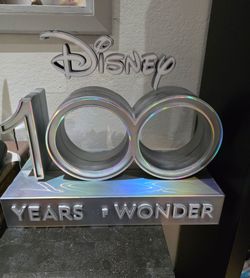 Disney Disneyland 100 years of wonder retail display sign
