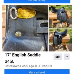 17 Inch Saddle 
