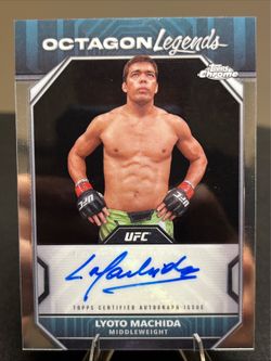 2024 Topps Chrome UFC Lyoto Machida Octagon Legends Auto - OLA-LMA