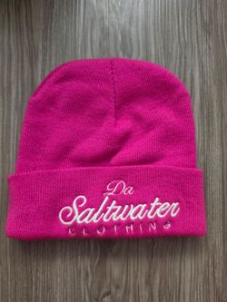 Da Saltwater Clothing Pink Knit Beanie