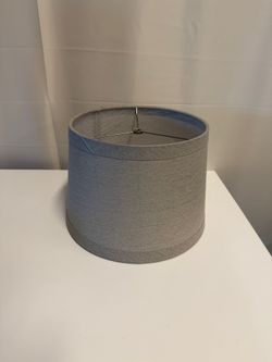 Modern Grey Fabric Cylindrical Lampshade