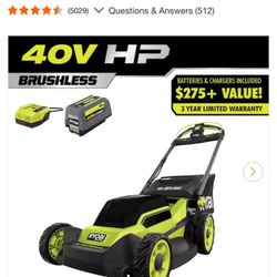 40V HP Brushless 20 in. Cordless Electric Battery Walk Behind Self-Propelled Lawn Mower with 6.0 Ah Battery and Charger