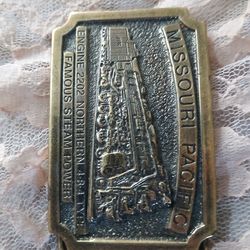 Missouri Pacific Railroad Buckle Clud belt buckle